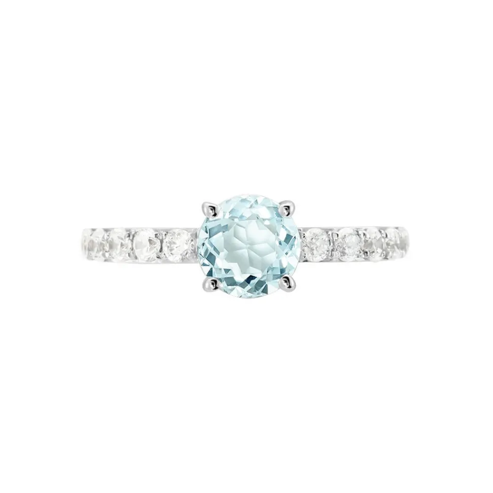 Bague Or Blanc Monroe Topaze Oxydes De Zirconium|Marc Orian Best