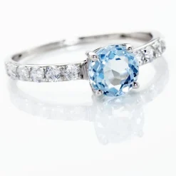 Bague Or Blanc Monroe Topaze Oxydes De Zirconium|Marc Orian Best