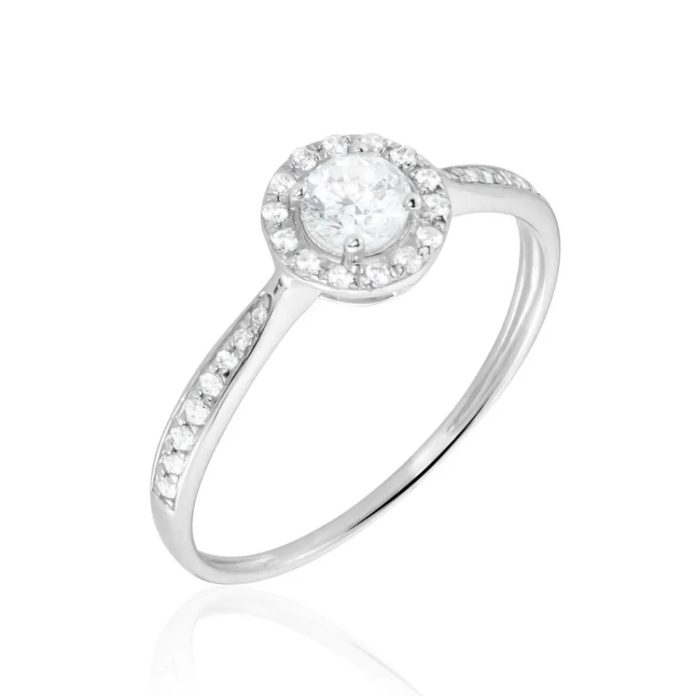 Bague Or Blanc Peony Oxyde De Zirconium|Marc Orian Sale
