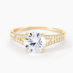Bague Or Jaune Carolina Oxyde De Zirconium