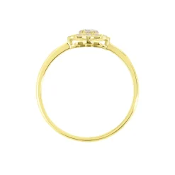 Bague Or Jaune Catharine Oxyde De Zirconium