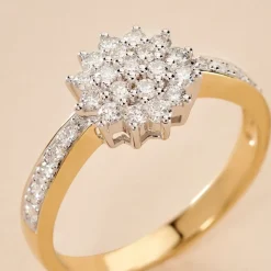 Bague Or Jaune Chou Diamants