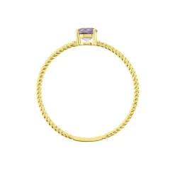 Bague Or Jaune Demi Amethyste|Marc Orian New