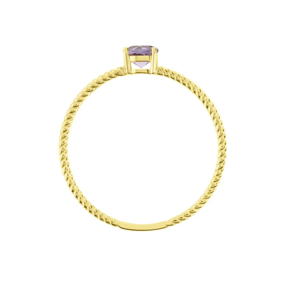 Bague Or Jaune Demi Amethyste|Marc Orian New