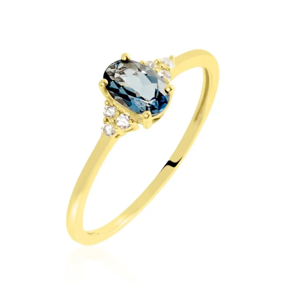Bague Or Jaune Diapré Topaze Et Oxydes De Zirconium|Marc Orian Sale