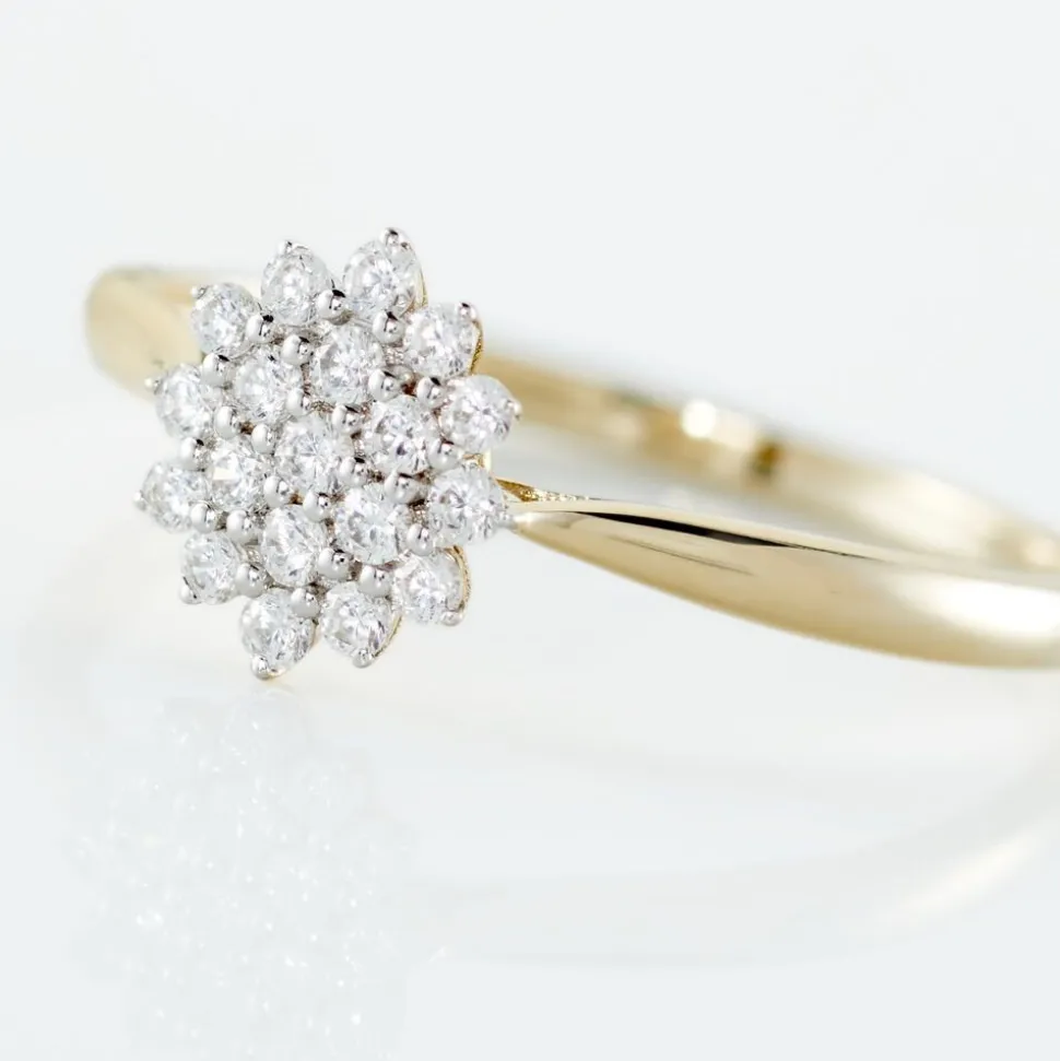 Bague Or Jaune Kailyn Oxyde De Zirconium