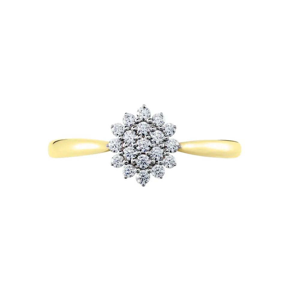 Bague Or Jaune Kailyn Oxyde De Zirconium