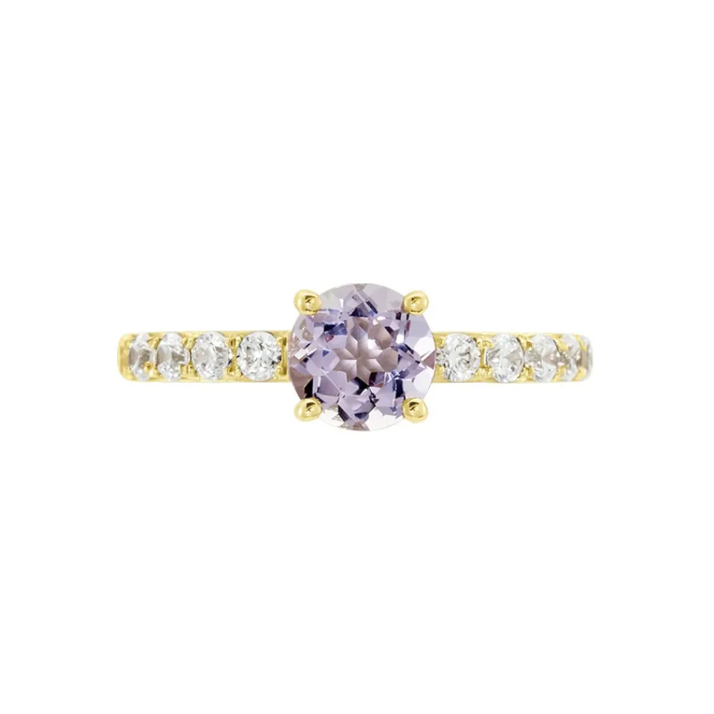 Bague Or Jaune Monroe Amethyste Oxydes De Zirconium|Marc Orian Discount