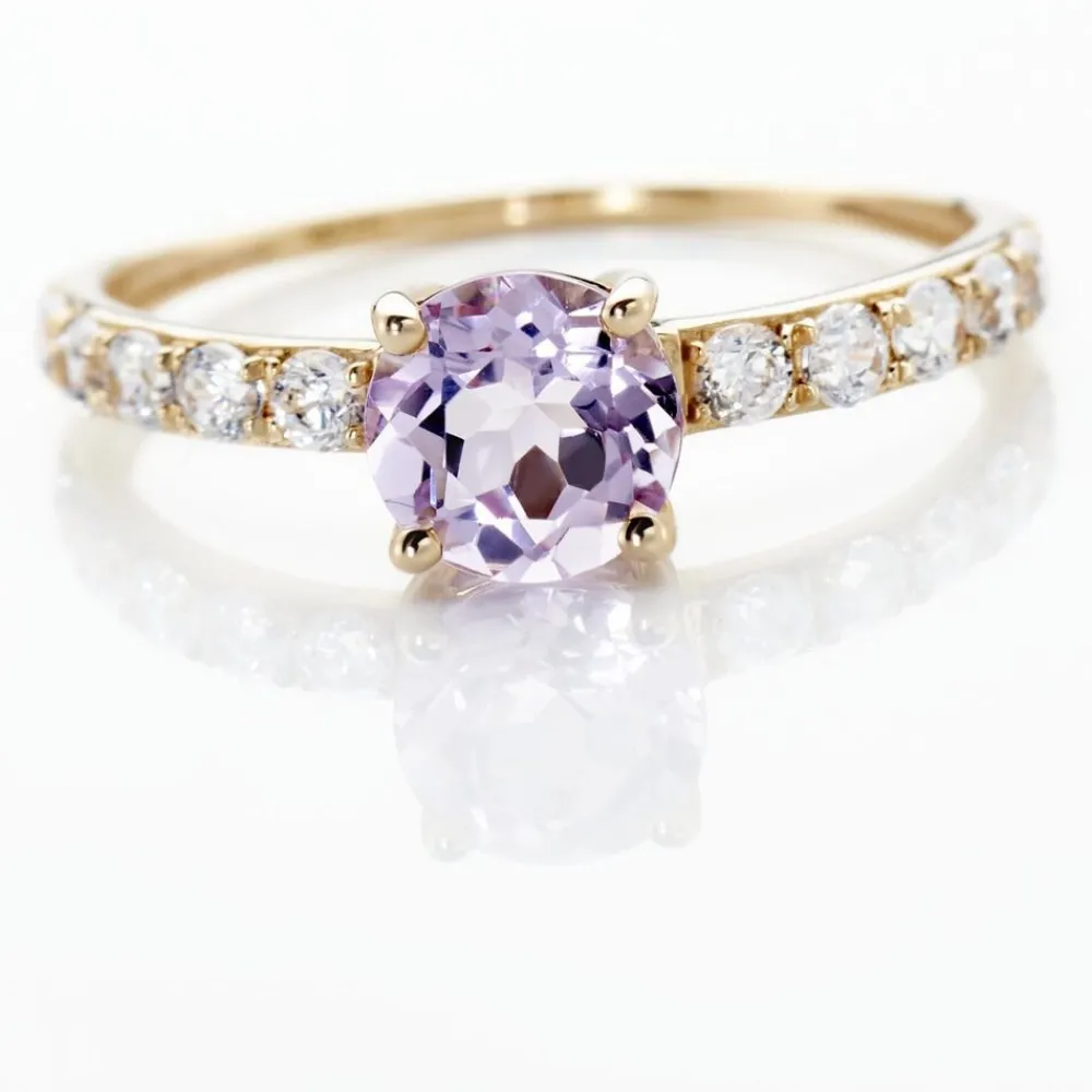 Bague Or Jaune Monroe Amethyste Oxydes De Zirconium|Marc Orian Discount