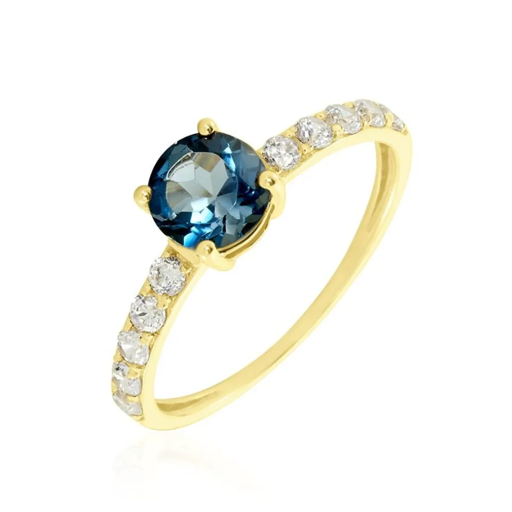 Bague Or Jaune Monroe Topaze Oxydes De Zirconium|Marc Orian Discount