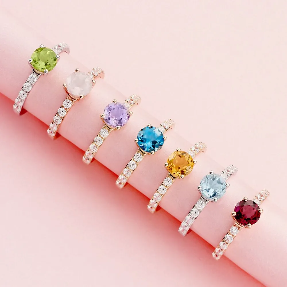 Bague Or Jaune Monroe Topaze Oxydes De Zirconium|Marc Orian Discount