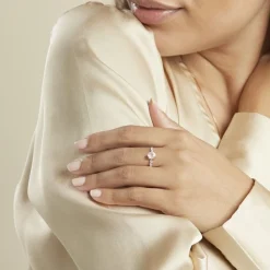 Bague Or Rose Monroe Quartz Oxydes De Zirconium|Marc Orian Discount