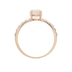 Bague Or Rose Monroe Quartz Oxydes De Zirconium|Marc Orian Discount
