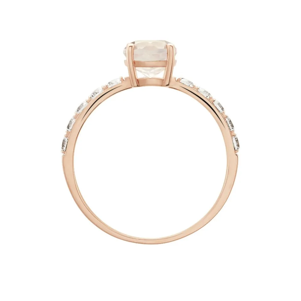 Bague Or Rose Monroe Quartz Oxydes De Zirconium|Marc Orian Discount