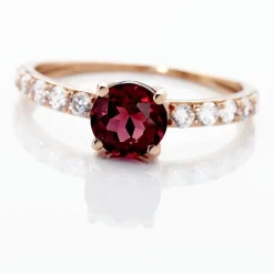 Bague Or Rose Monroe Rhodolite Oxydes De Zirconium|Marc Orian Best