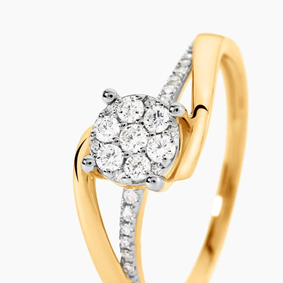 Bague Petunia Or Jaune Diamant