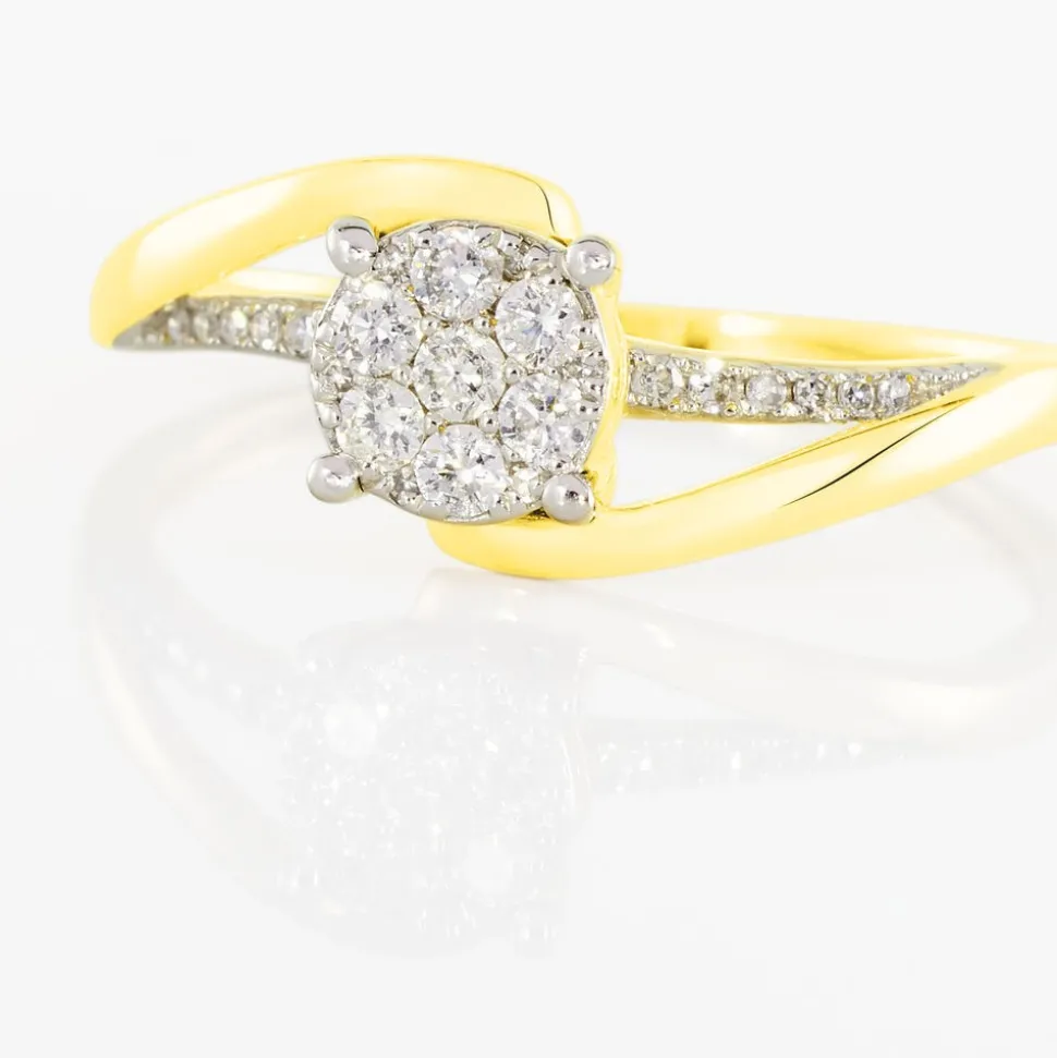 Bague Petunia Or Jaune Diamant