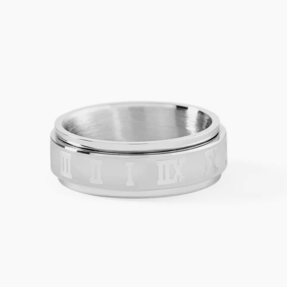 Bague Acier Argenté|PHEBUS HIM Hot