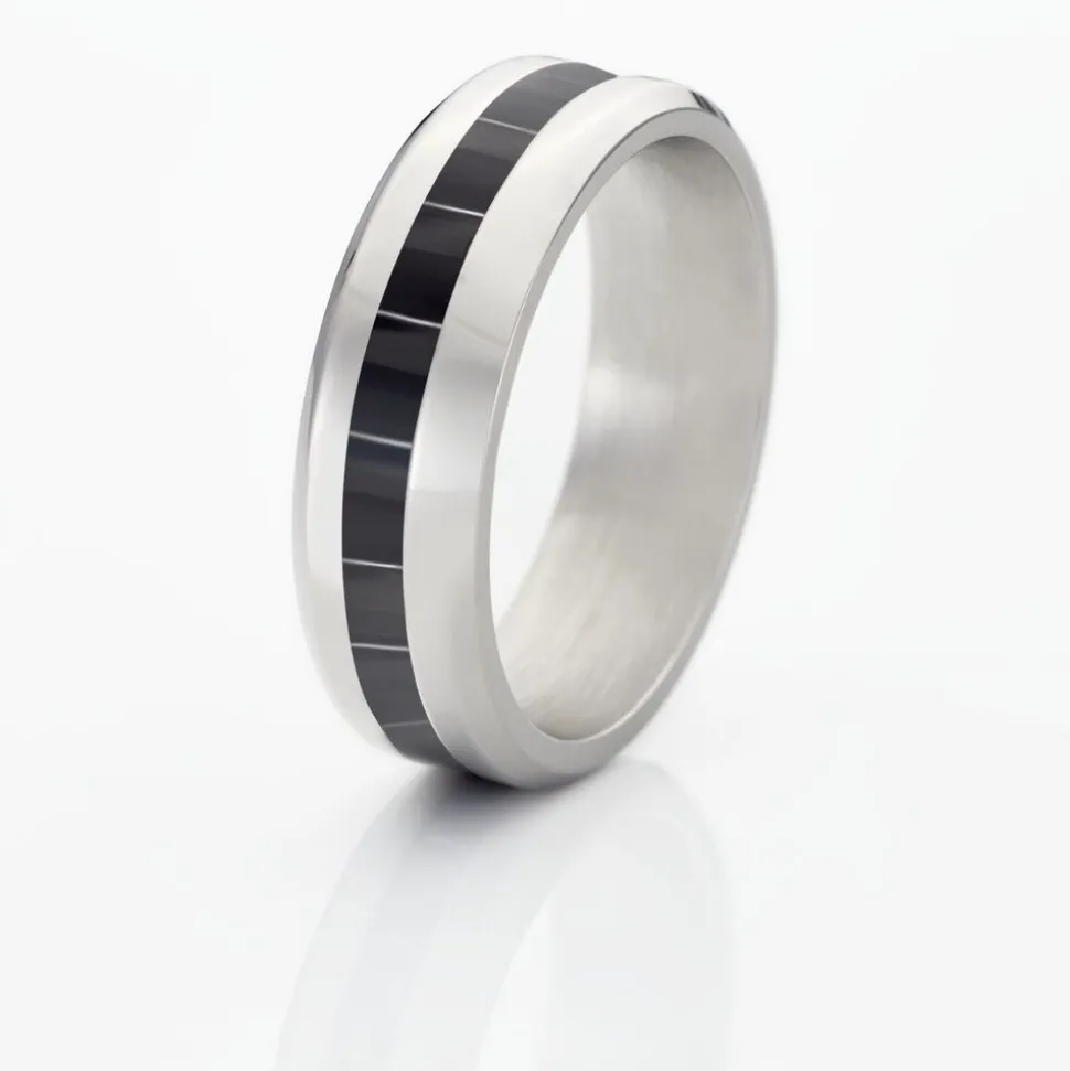 Bague Phebus Him Acier Blanc