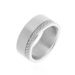 Bague Acier Blanc|PHEBUS HIM