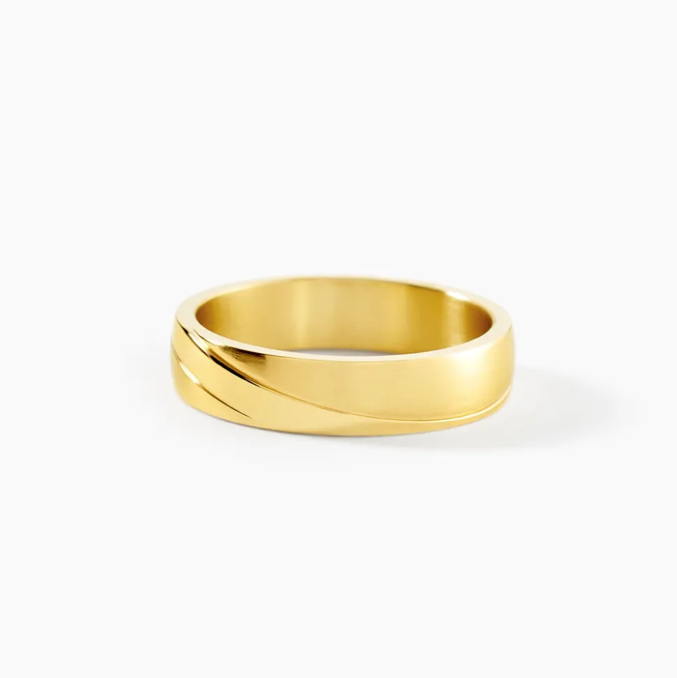 Bague Phebus Him Acier Dore