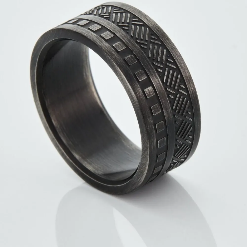 Bague Acier Noir|PHEBUS HIM Sale