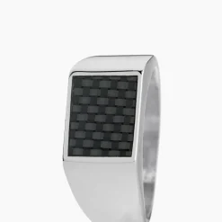 Bague Phebus Him Bruce Acier Blanc