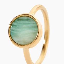 Bague Plaqué Or Neassa Amazonite|Marc Orian Online