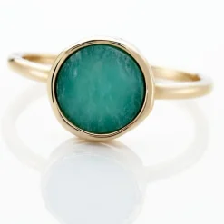 Bague Plaqué Or Neassa Amazonite|Marc Orian Online