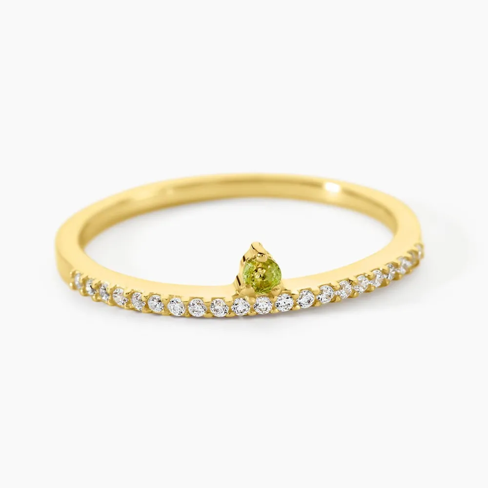 Bague Poem Argent Jaune Péridot Oxyde De Zirconium|Marc Orian Sale