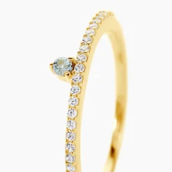 Bague Poem Argent Jaune Topaze Oxyde De Zirconium|Marc Orian