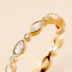 Bague Primavera Plaqué Or Jaune Oxyde De Zirconium|Marc Orian New