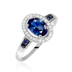 Bague Primevere Or Blanc Saphir Et Diamant|Marc Orian Sale