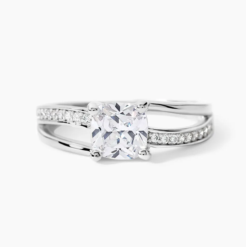 Bague Priscillienne Argent Blanc Oxyde De Zirconium