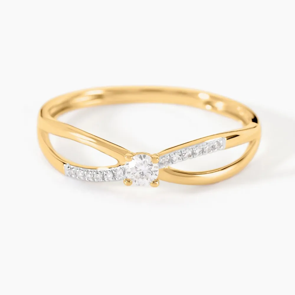 Bague Qiana Or Jaune Diamant|Marc Orian Best