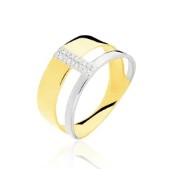 Bague Rainbow Or Bicolore Diamant