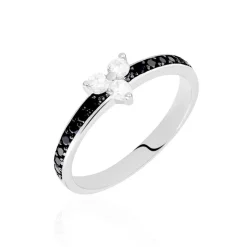 Bague Robinson Argent Oxydes De Zirconium