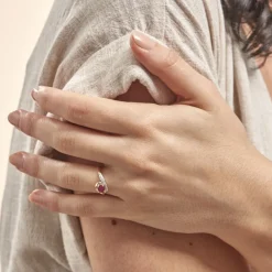 Bague Sagesse Or Jaune Rubis Et Diamant|Marc Orian Discount
