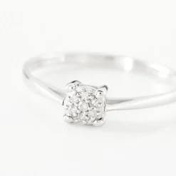 Bague Sandrine Or Blanc Diamant