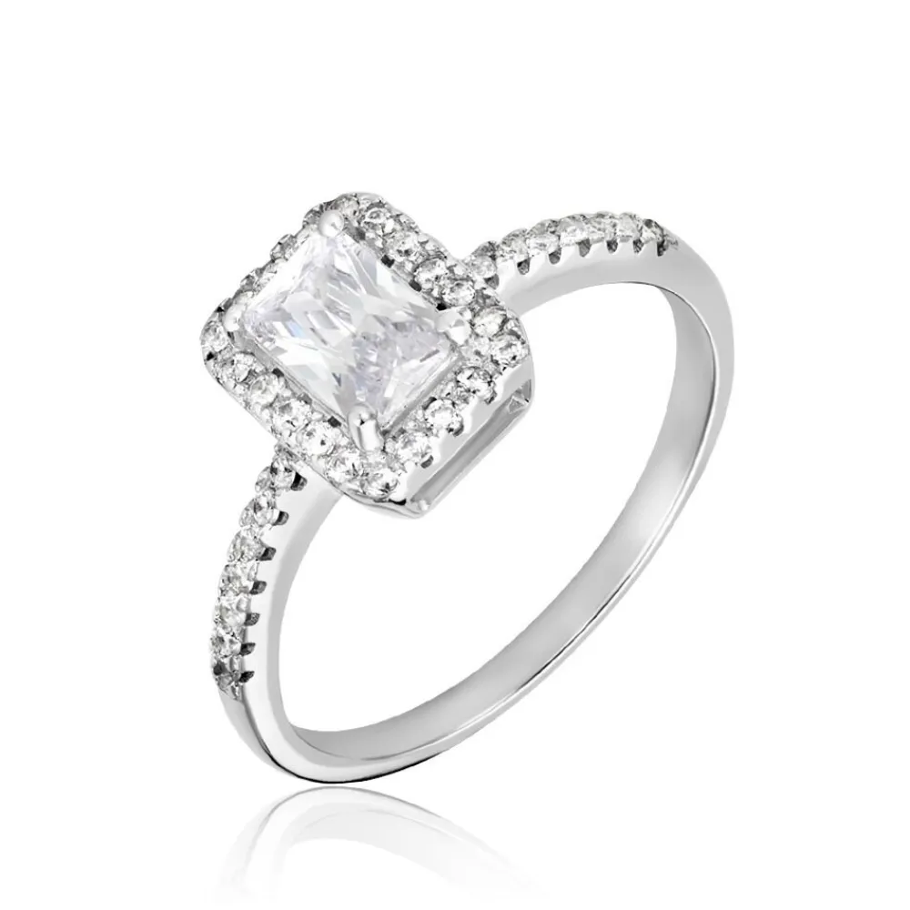 Bague Shanta Argent Blanc Oxyde De Zirconium|Marc Orian Best