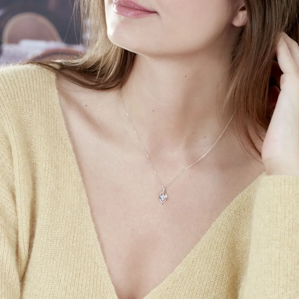 Bague Silucia Or Blanc Topaze Et Oxyde De Zirconium|Marc Orian Online