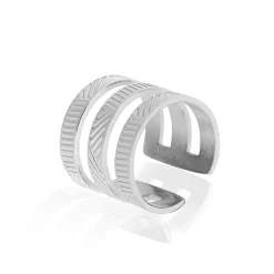 Bague Sirine Acier Blanc|Marc Orian Online