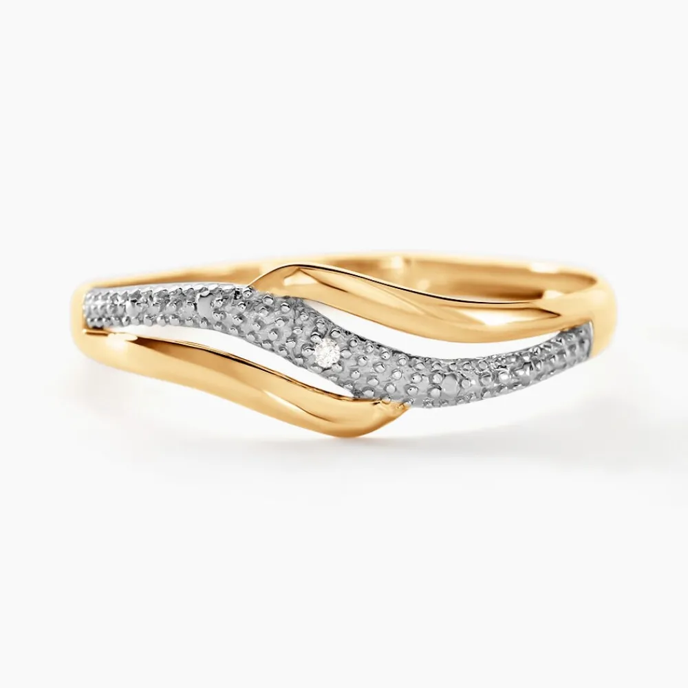 Bague Smeralda Or Bicolore Diamant|Marc Orian New