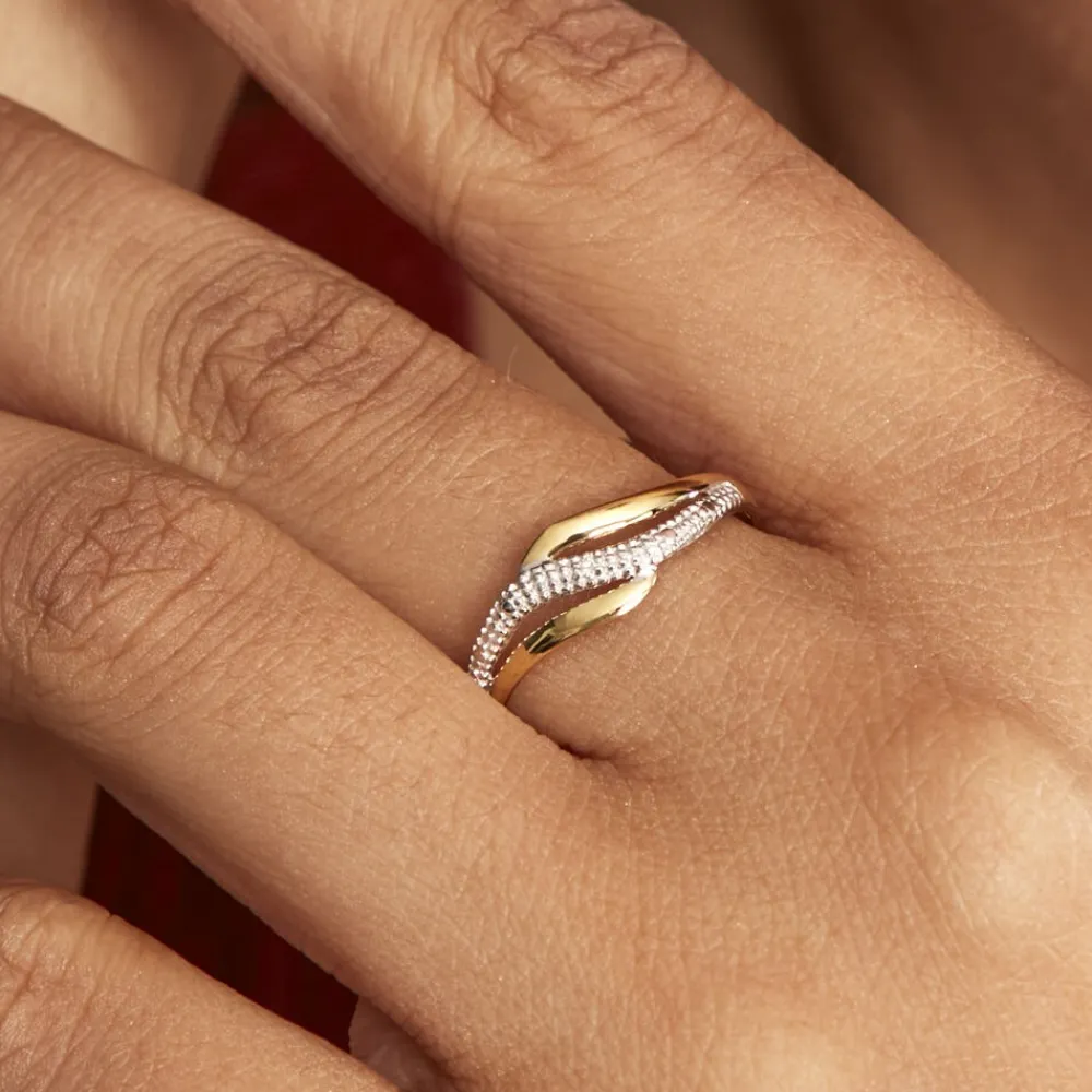 Bague Smeralda Or Bicolore Diamant|Marc Orian New