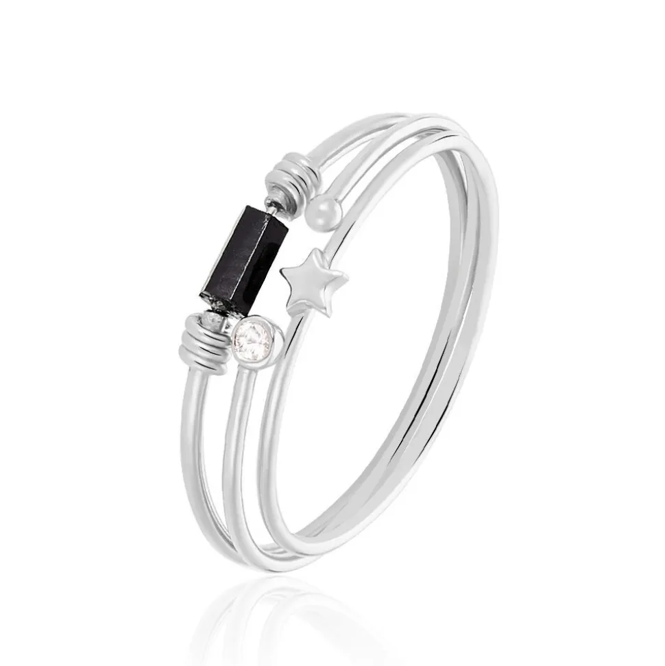 Bague Soaad Argent Blanc Oxyde De Zirconium