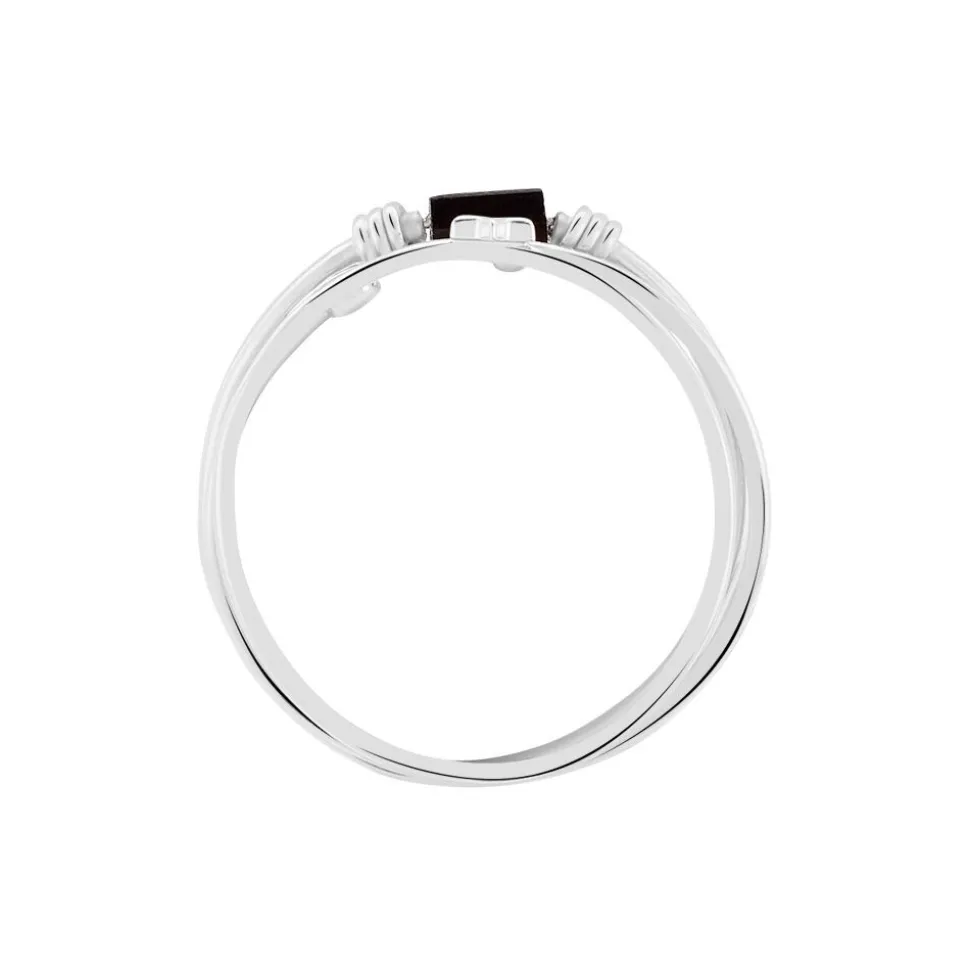 Bague Soaad Argent Blanc Oxyde De Zirconium