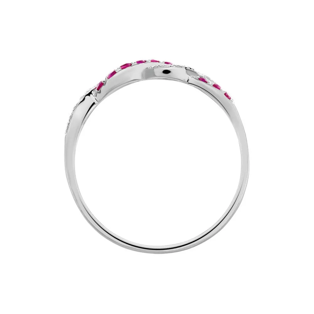 Bague Sofia Or Blanc Rubis Et Diamant|Marc Orian Discount