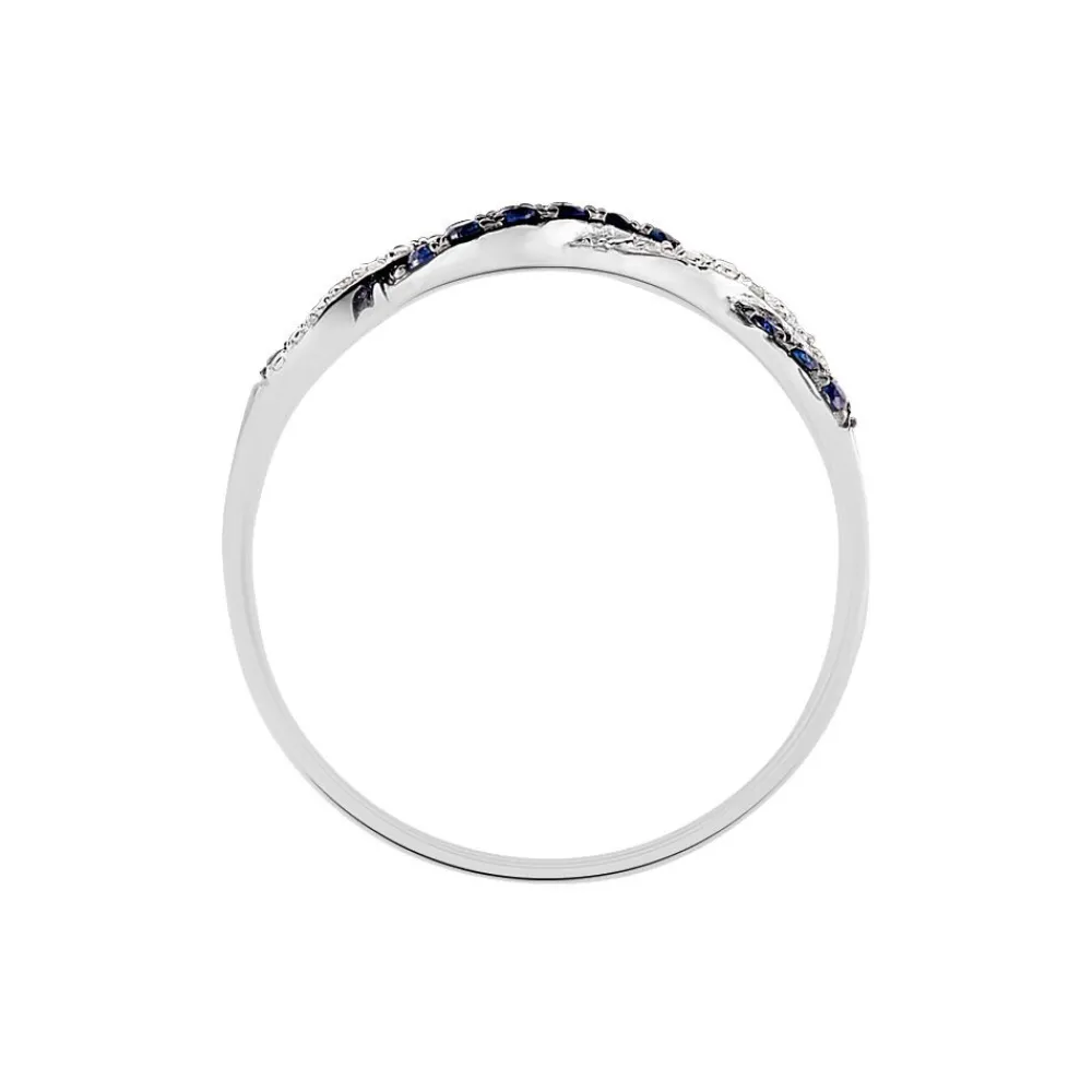 Bague Sofia Or Blanc Saphir Et Diamant|Marc Orian Online