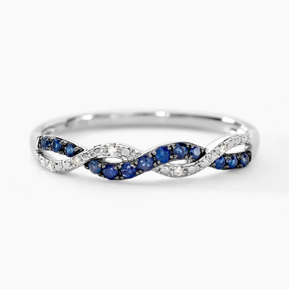 Bague Sofia Or Blanc Saphir Et Diamant|Marc Orian Online