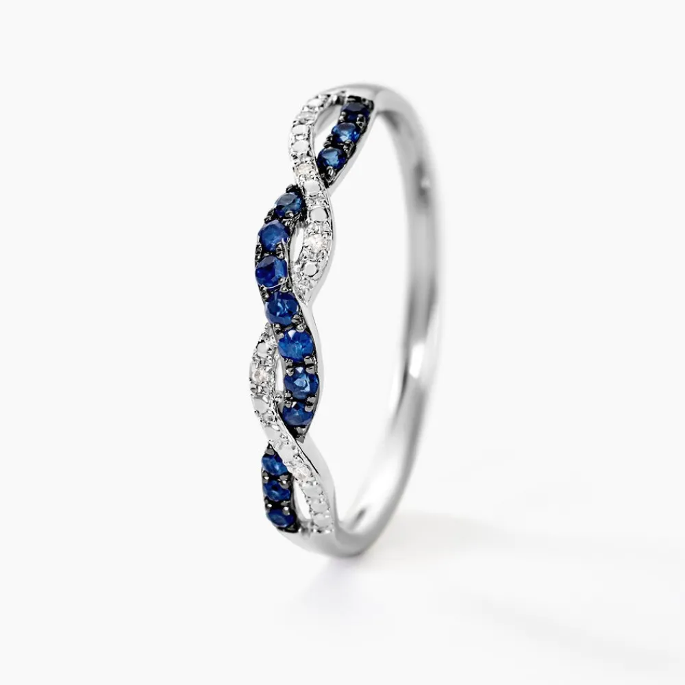 Bague Sofia Or Blanc Saphir Et Diamant|Marc Orian Online